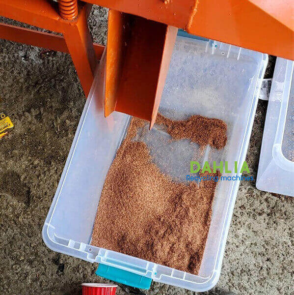 copper from small cable granulator machine