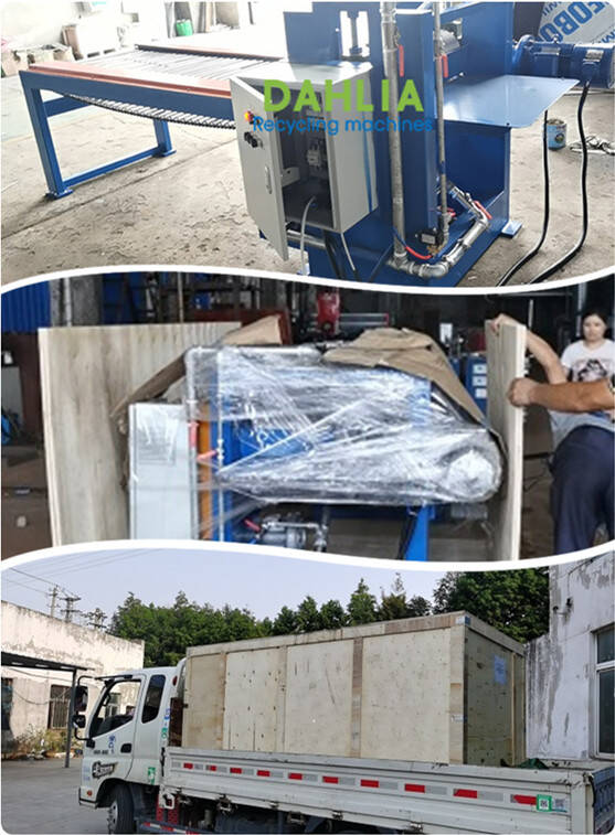 delivery of waste acp panel recycling machine