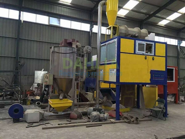 Mixture plastic recycling equipment composition