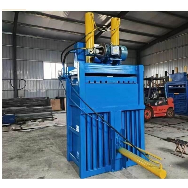 Hydraulic vertical cardboard baling press machine